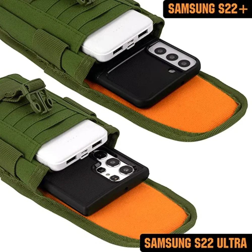 Tactical Cell Phone Holster Pouch with US Flag Patch
